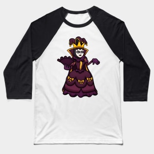 Female Venice Carnival Jester Baseball T-Shirt